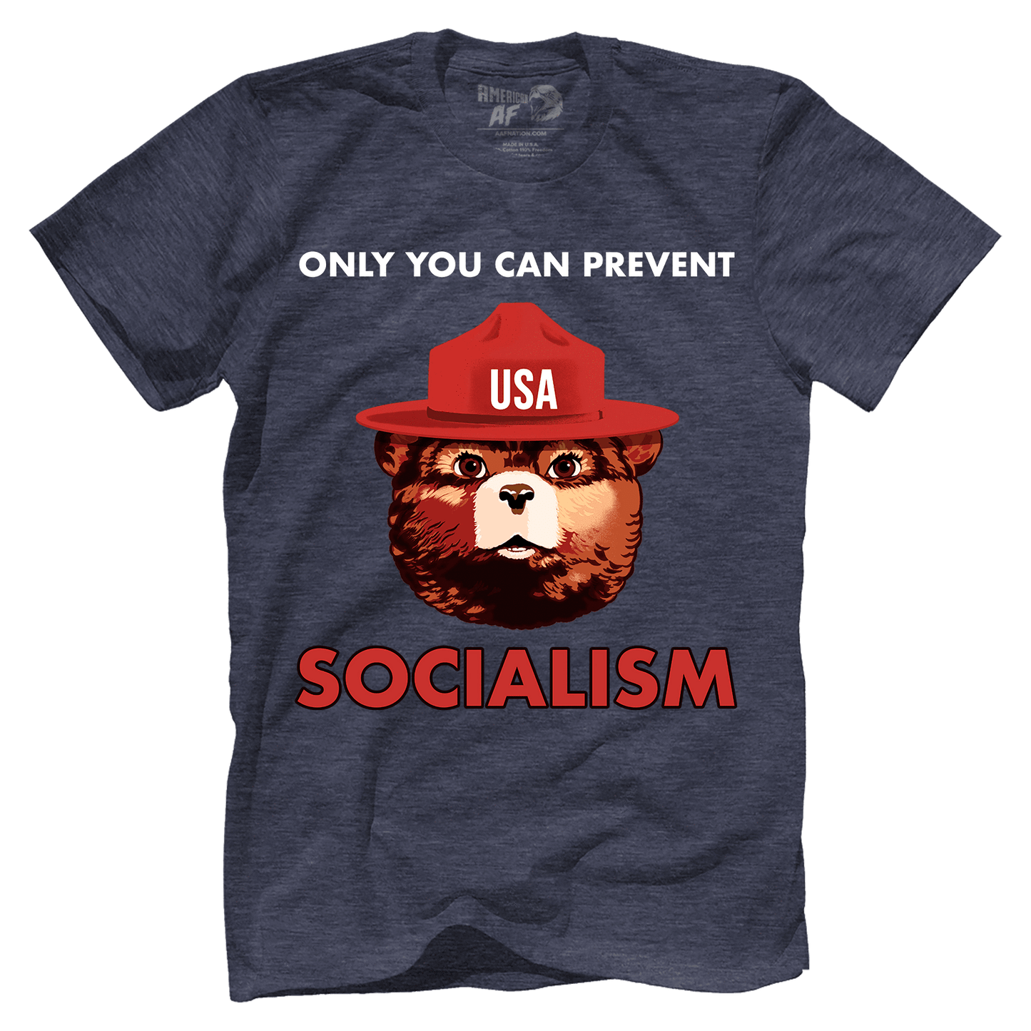T-shirt Premium Mens Triblend Shirt / Navy / S USA Bear