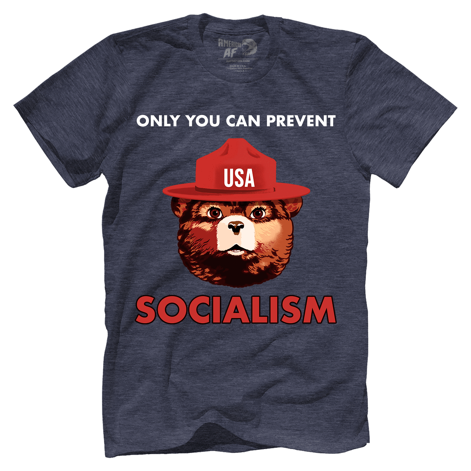 T-shirt Premium Mens Triblend Shirt / Navy / S USA Bear