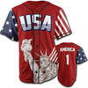 Limited Edition Red America #1 Jersey