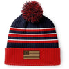 13 Colonies Leather Patch Beanie