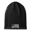Don't Tread On Me/American Flag Black Patch Beanie