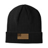 13 Colonies Leather Patch Beanie