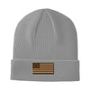13 Colonies Leather Patch Beanie