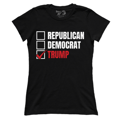 T-shirt Premium Ladies Tee / Black / S Republican Democrat Trump (Ladies)