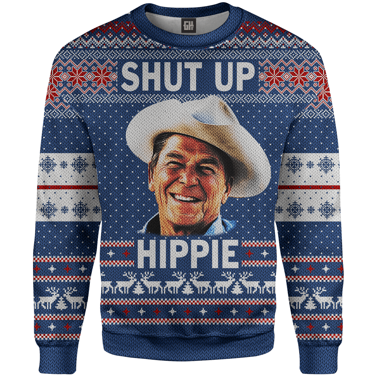 Internationale Convergeren storm Shut Up Hippie Christmas Sweater | American AF - AAF Nation