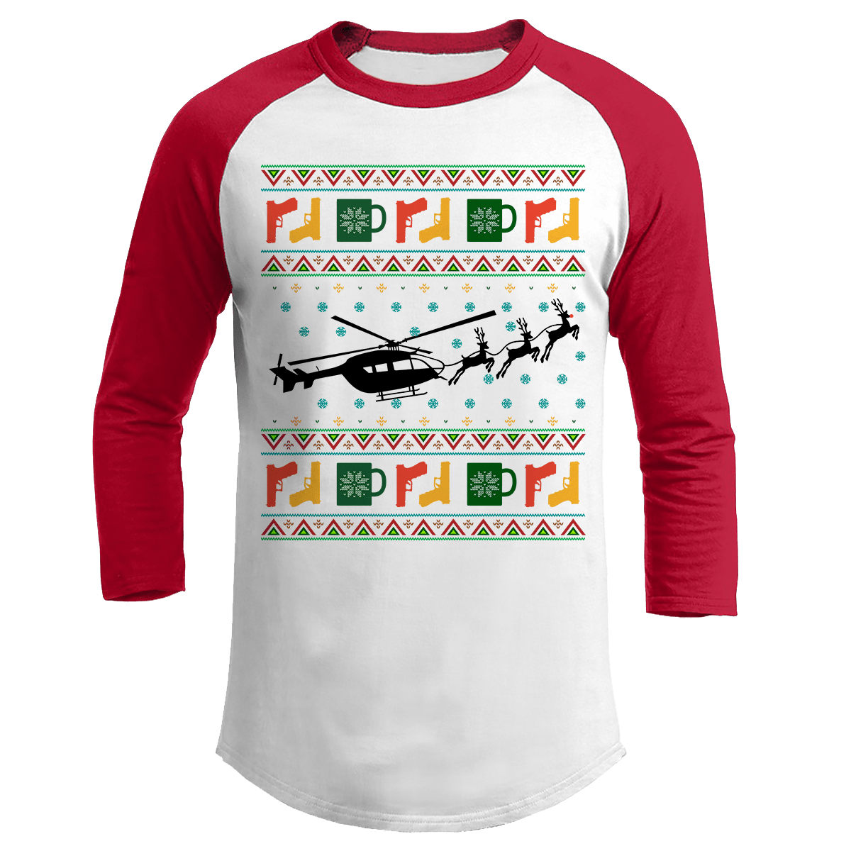 Raglan Raglan / White/Red / S Santa's Other Ride - Lakota (Ladies)