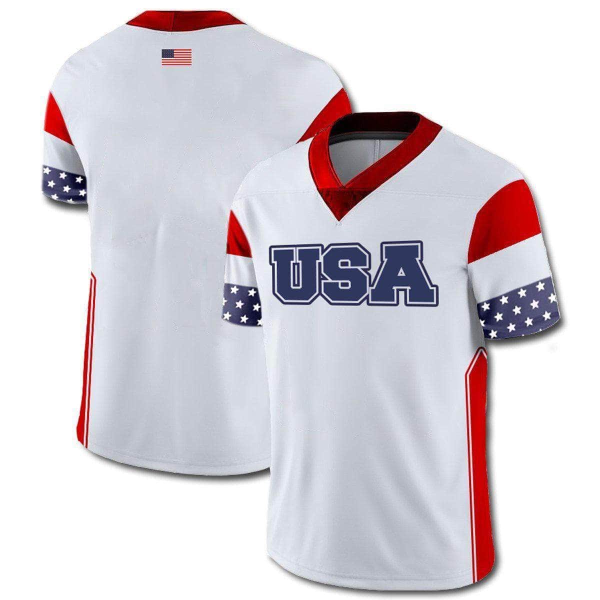 Greater Half Custom Team USA Football Jersey