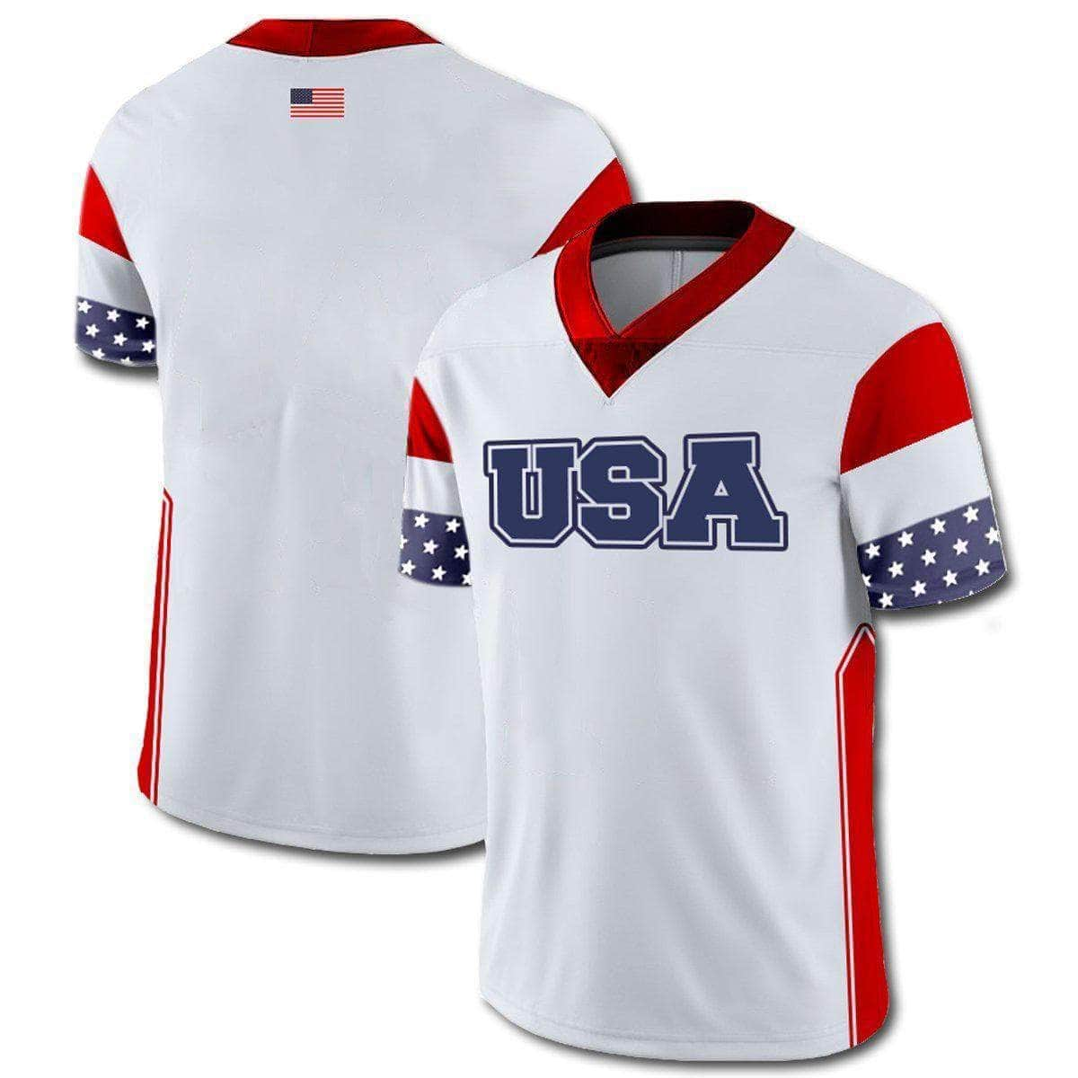 Greater Half Custom Team USA Football Jersey XXL