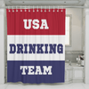 USA Drinking Team - Shower Curtain