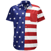 American Flag Button Down