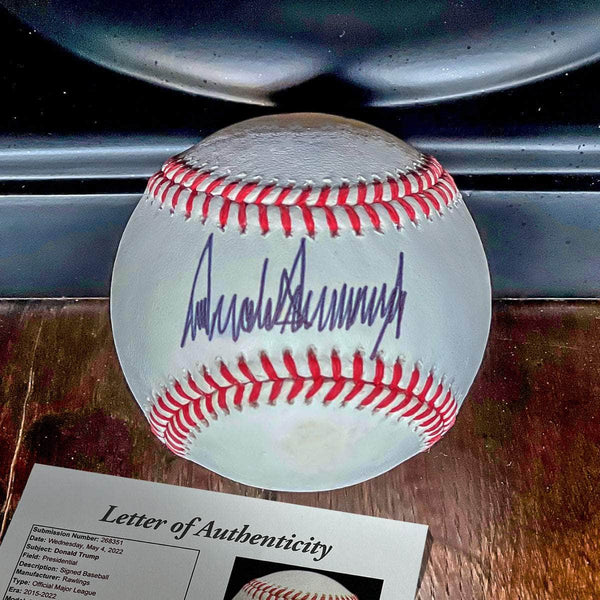 President Donald Trump Signed Baseball - Professionally certified