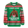 Big Black Package Christmas Sweater