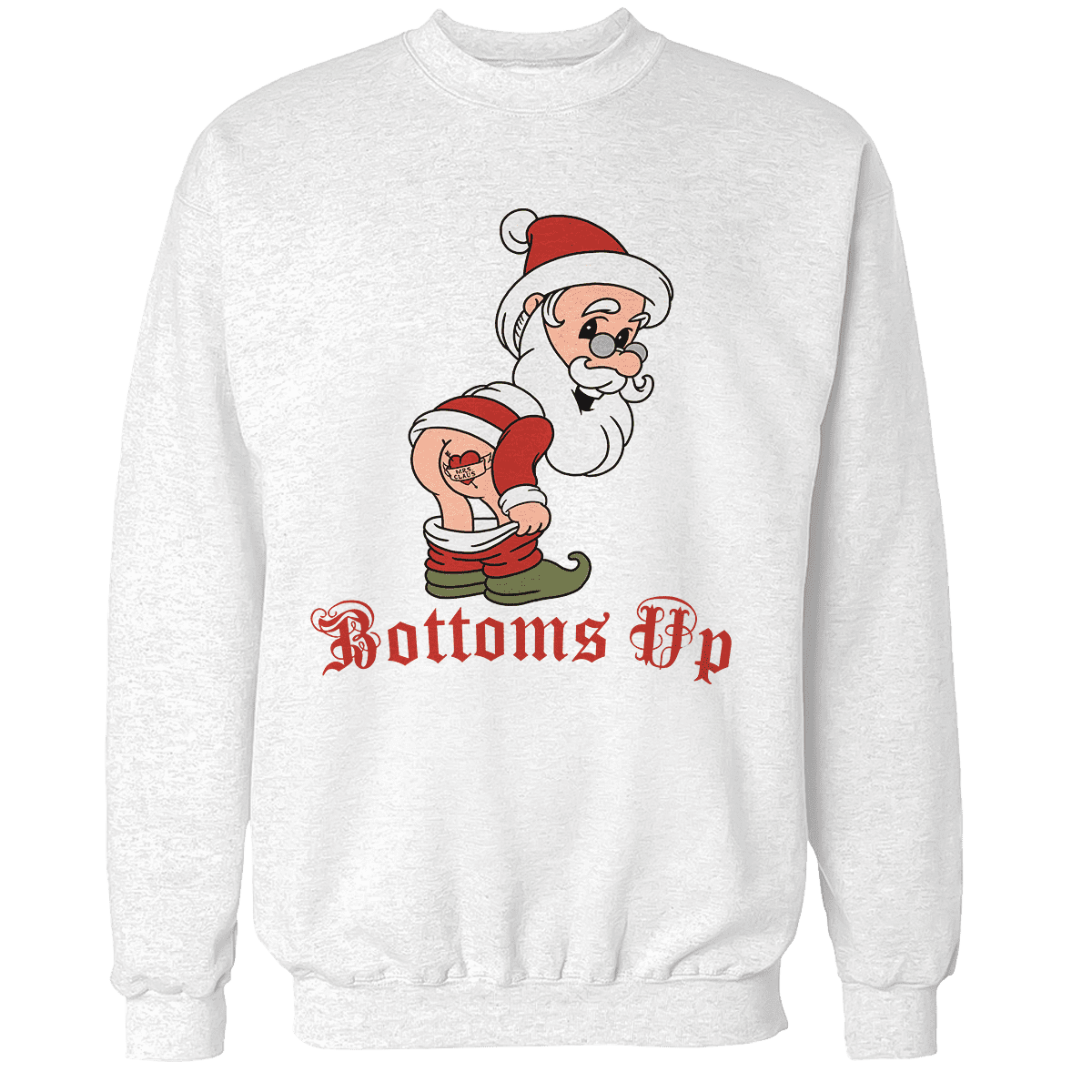 Raglan Premium Sweatshirt / White / S Bottoms Up