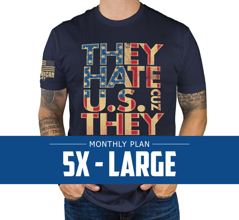 Mens 5XL - Monthly