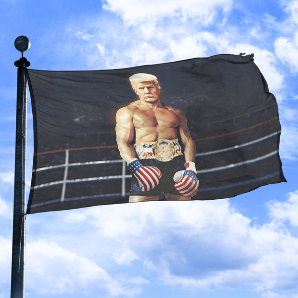 Boxer Trump - Flag