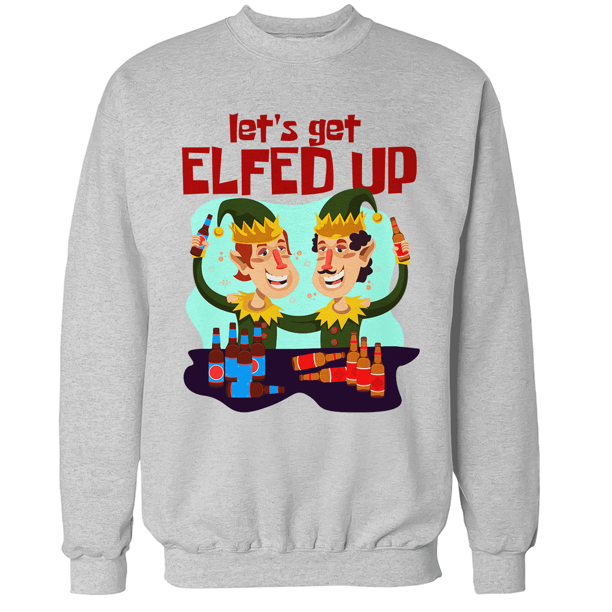 Raglan Premium Sweatshirt / Heather Gray / S Elfed Up