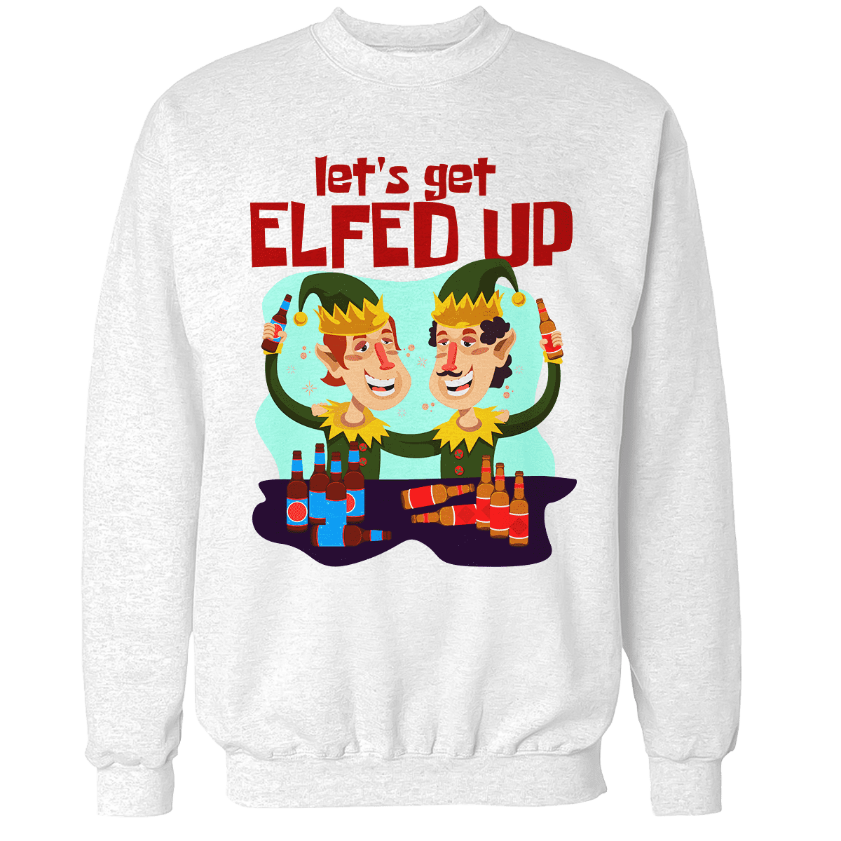 Raglan Premium Sweatshirt / White / S Elfed Up