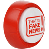 Fake News Button Donald Trump Fake News Button - 11 Fake News Quotes In Real Voice -  Batteries Included