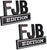 FJB Edition Truck 3D Letter Badge Sticker Decal - 2 Pcs