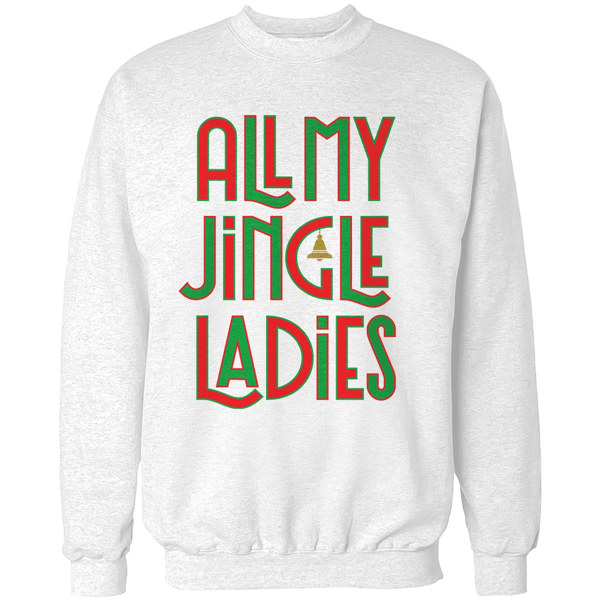 Raglan Premium Sweatshirt / White / S All My Jingle Ladies
