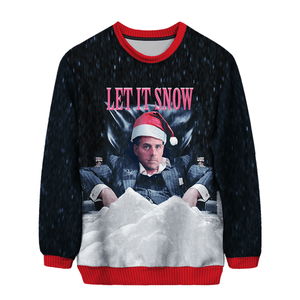 Let It Snow Hunter Biden Christmas Sweater