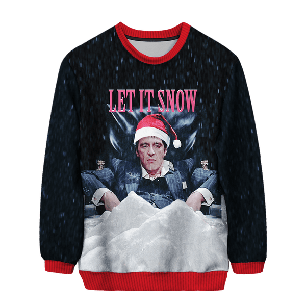 Let It Snow Scarface Christmas Sweater