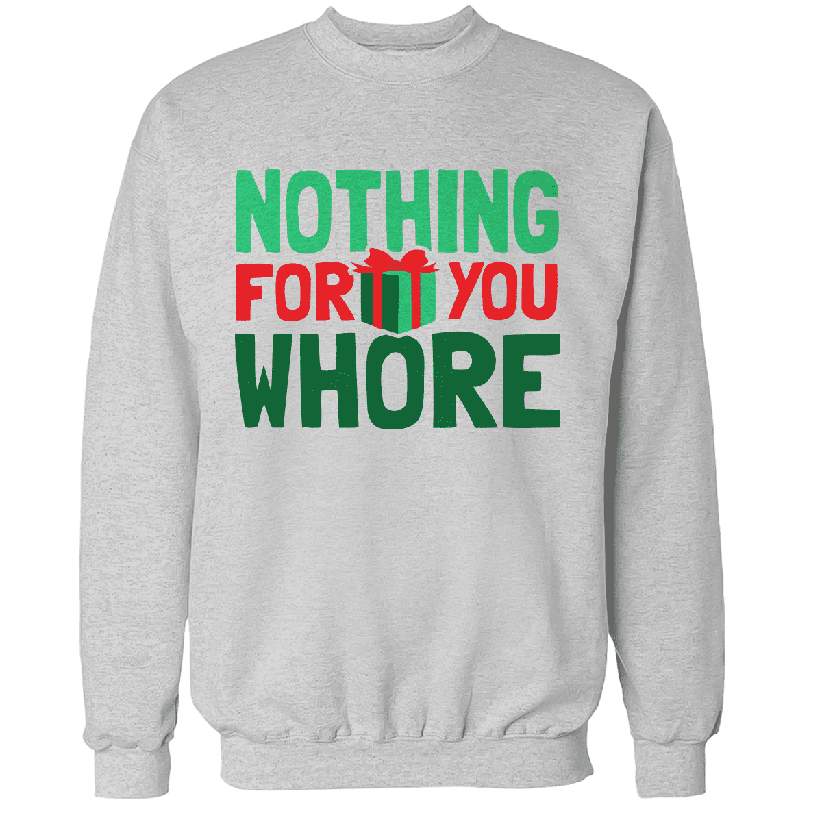 Raglan Premium Sweatshirt / Heather Gray / S Nothing For You