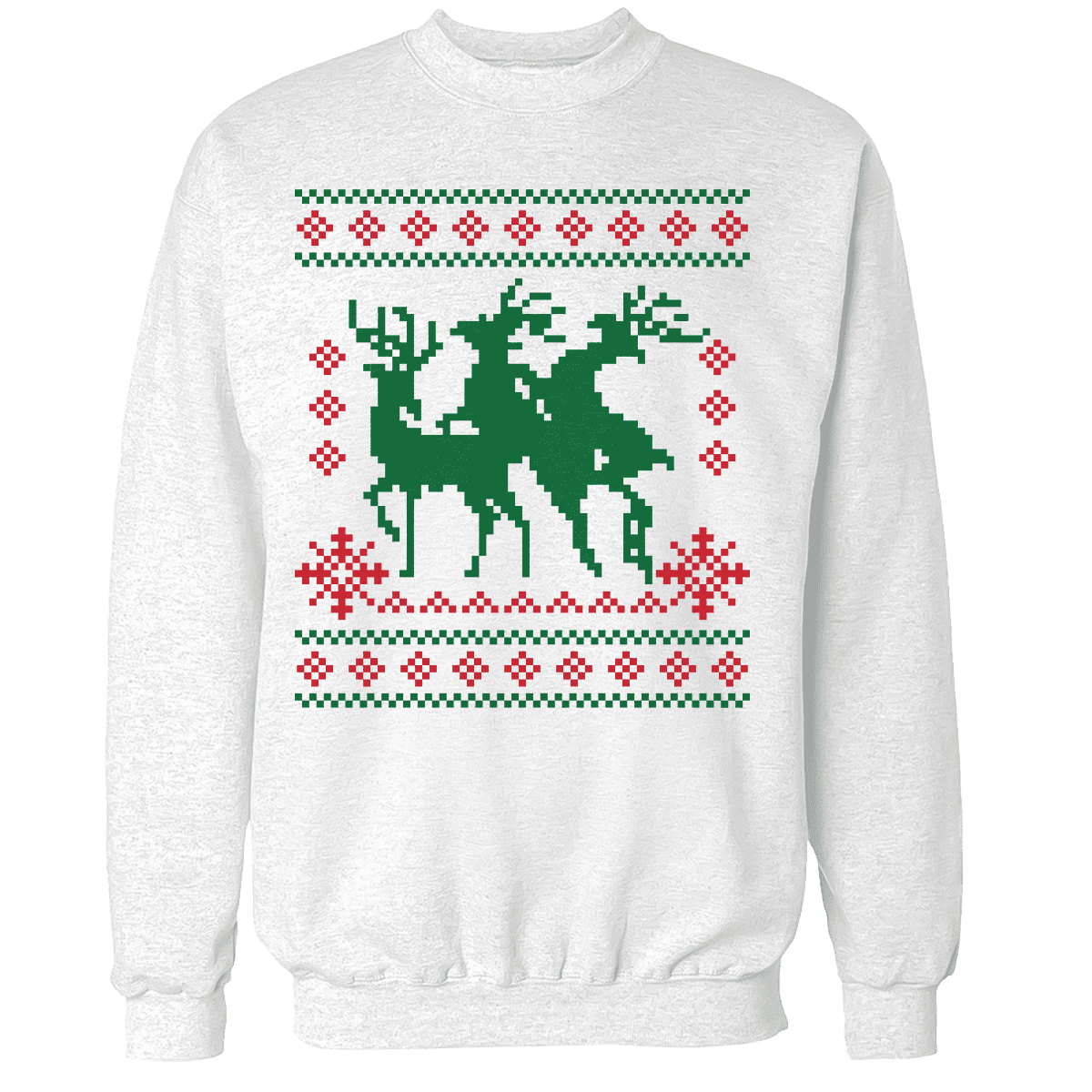 Raglan Premium Sweatshirt / White / S Reindeer Games