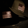 Hat Rifle Flag Leather Patch Hat
