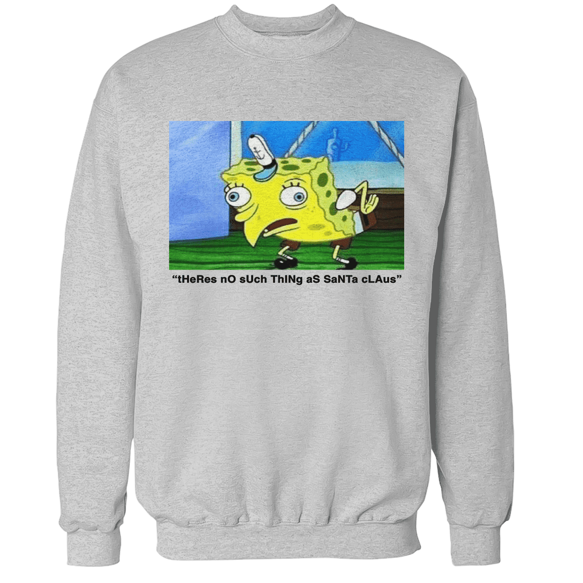 Raglan Premium Sweatshirt / Heather Gray / S Santa Haters - Meme
