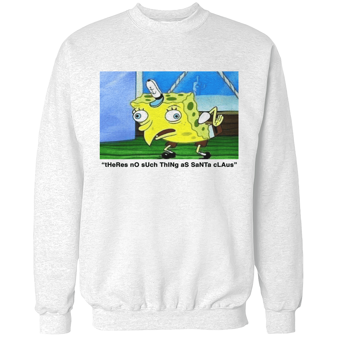 Raglan Premium Sweatshirt / White / S Santa Haters - Meme
