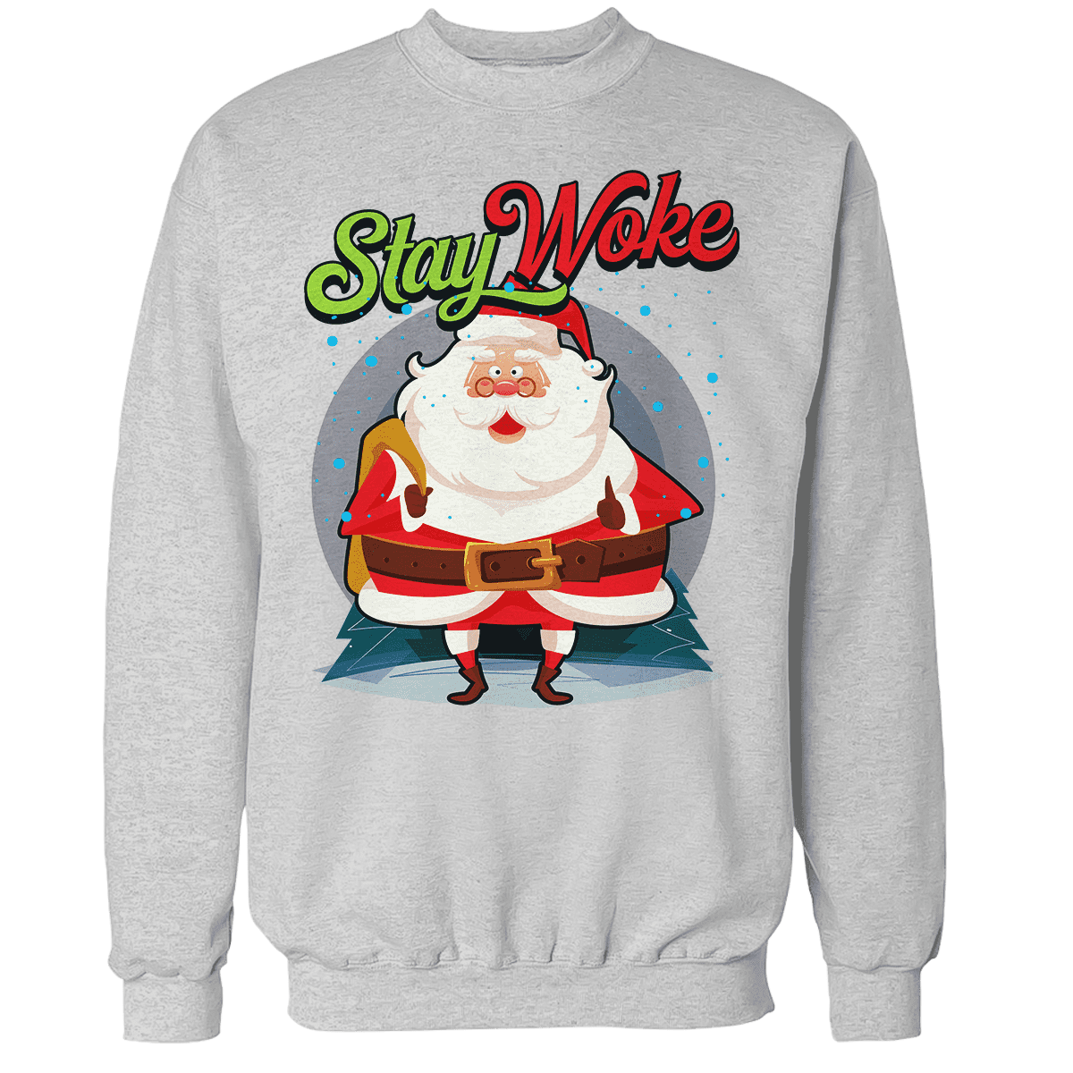 Raglan Premium Sweatshirt / Heather Gray / S Stay Woke