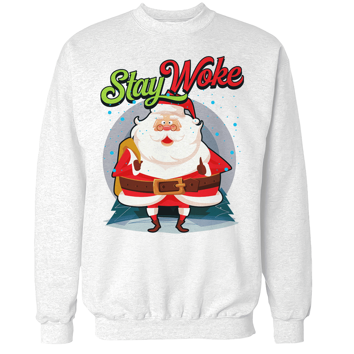 Raglan Premium Sweatshirt / White / S Stay Woke