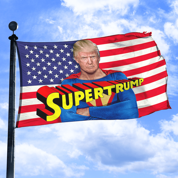 Trump Superman - Flag