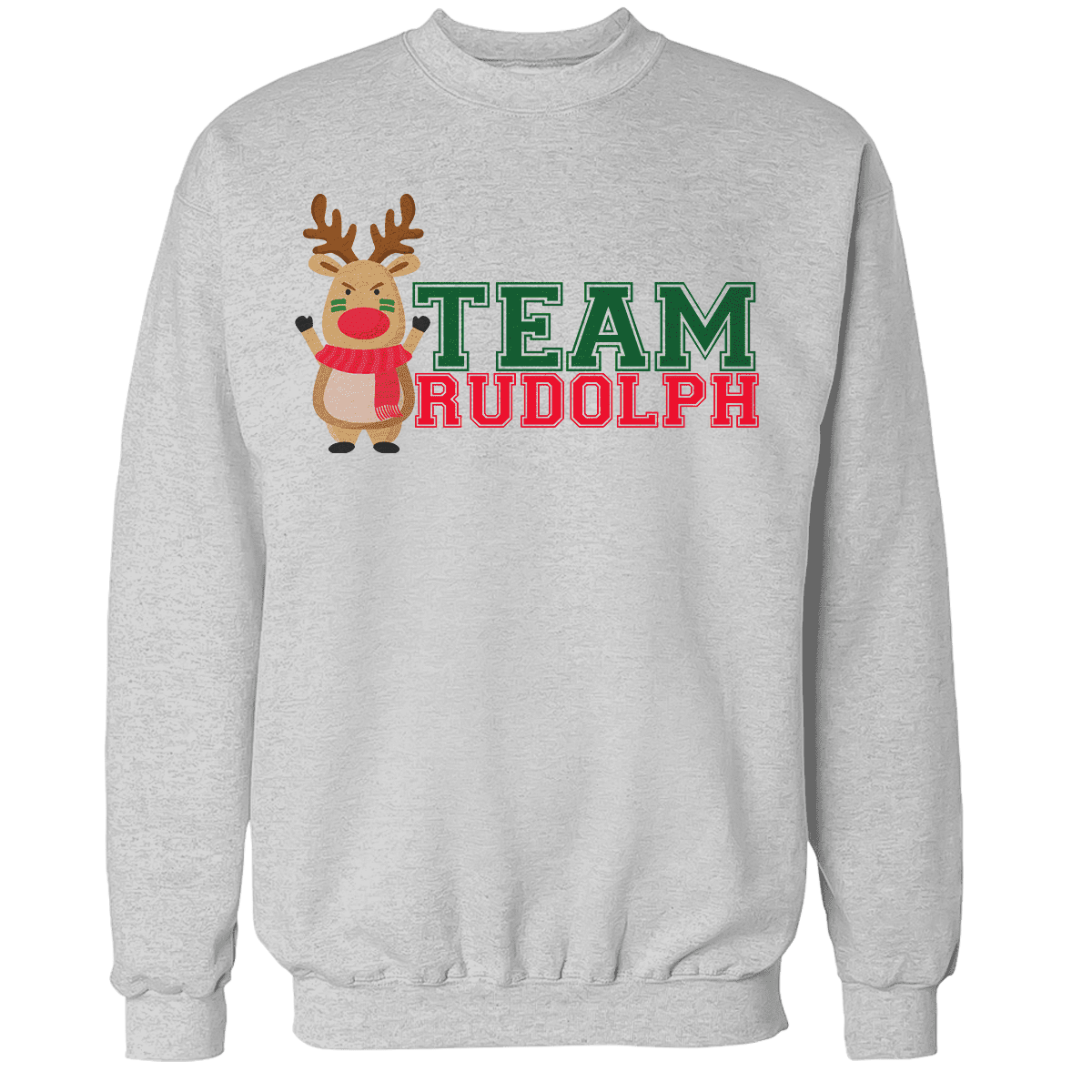 Raglan Premium Sweatshirt / Heather Gray / S Team Rudolph