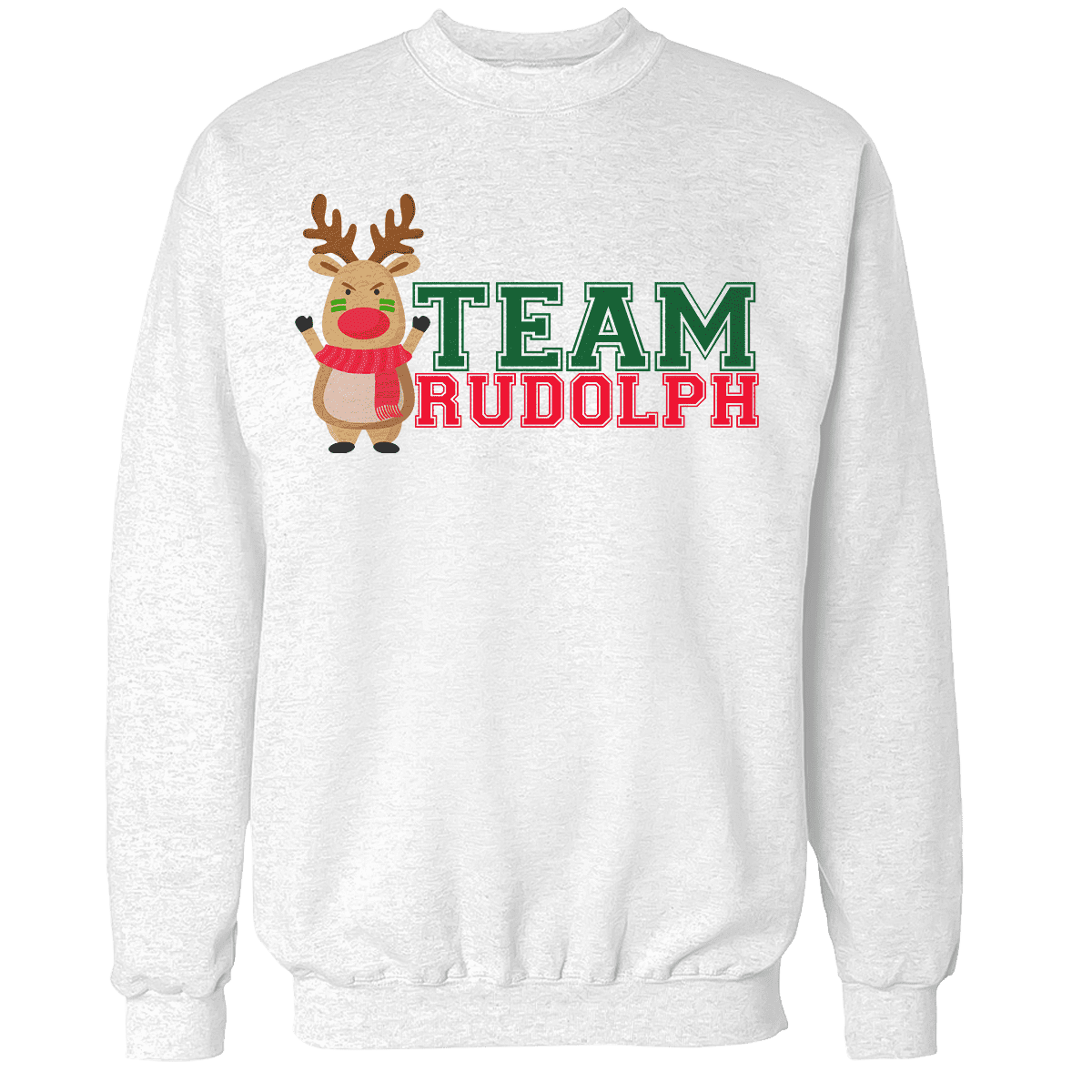 Raglan Premium Sweatshirt / White / S Team Rudolph