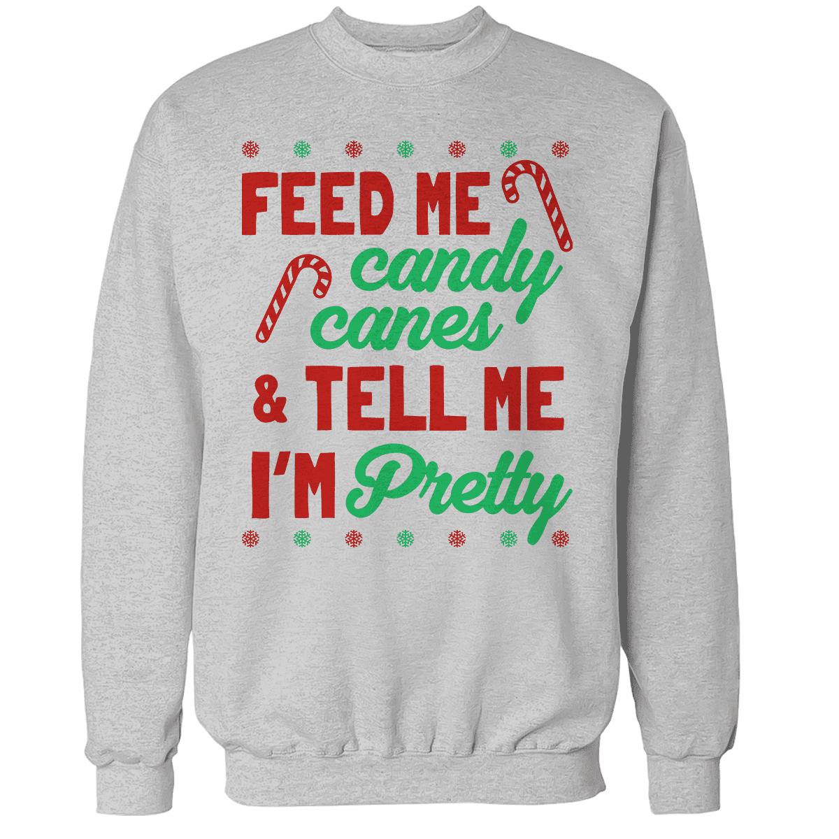 Raglan Premium Sweatshirt / Heather Gray / S Tell Me I'm Pretty