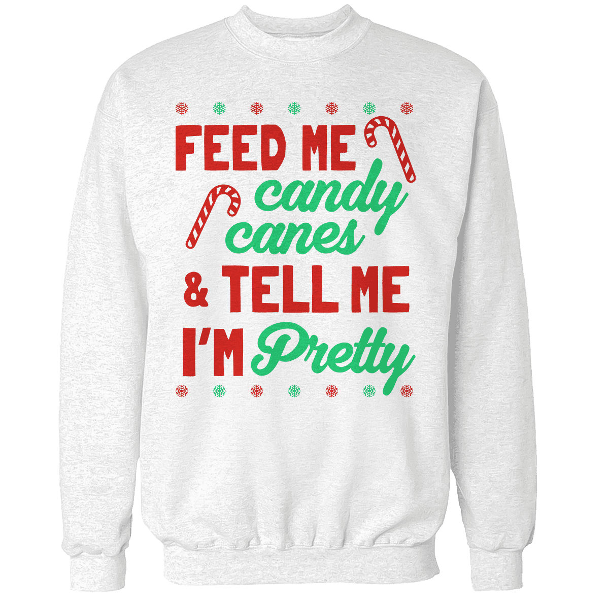 Raglan Premium Sweatshirt / White / S Tell Me I'm Pretty