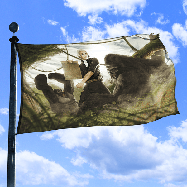 Thomas Jefferson VS Gorilla - Flag