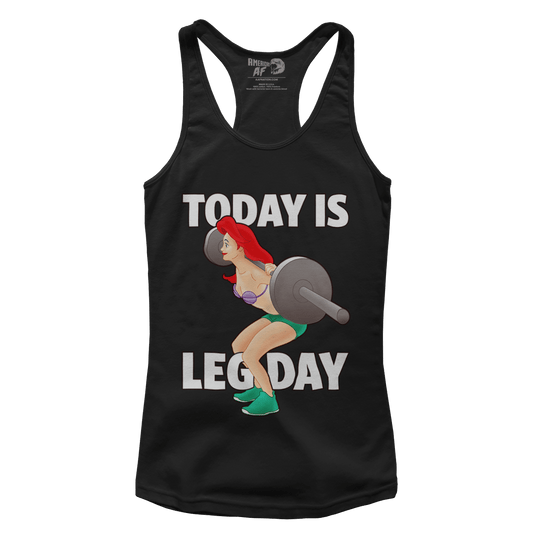 T-shirt Premium Ladies Racerback Tank / Black / XS Today Is Leg Day (Ladies)