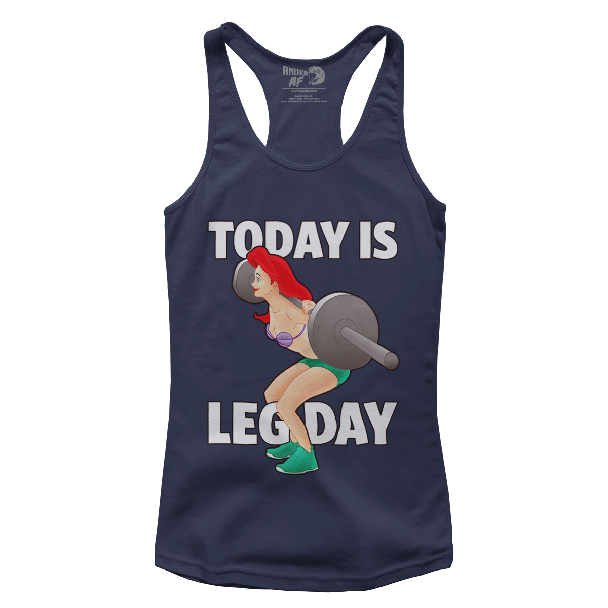 T-shirt Premium Ladies Racerback Tank / Navy / XS Today Is Leg Day (Ladies)