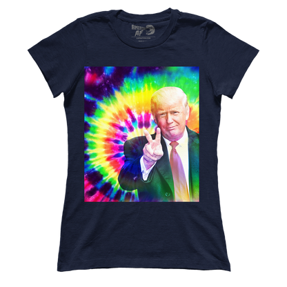T-shirt Premium Ladies Tee / Navy / S Trump Tie Dye (Ladies)