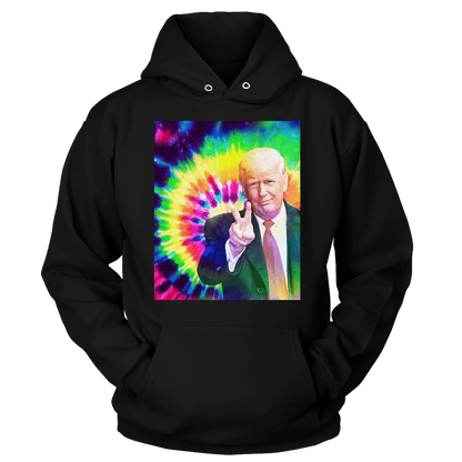 T-shirt Unisex Hoodie / Black / S Trump Tie Dye (Ladies)