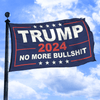 Trump 2024 No More BS - Flag