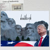 Mt. Rushmore President Donald Trump Signed Photograph - Professionally certified