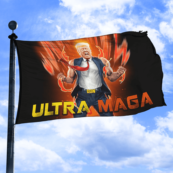 Ultra MAGA T - Trump Saiyan V1 - Flag