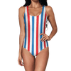 Red Blue Stripes Swimsuit