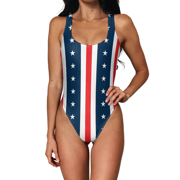 Star Spangled Hammered Swimsuit - Modern