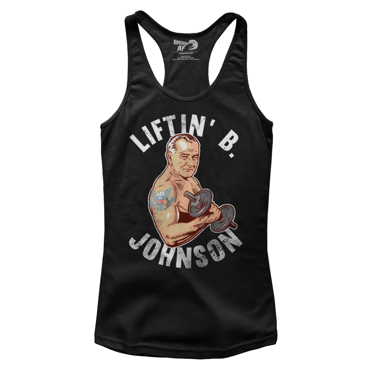 T-shirt Premium Ladies Racerback Tank / Black / XS Liftin' B Johnson (Ladies)
