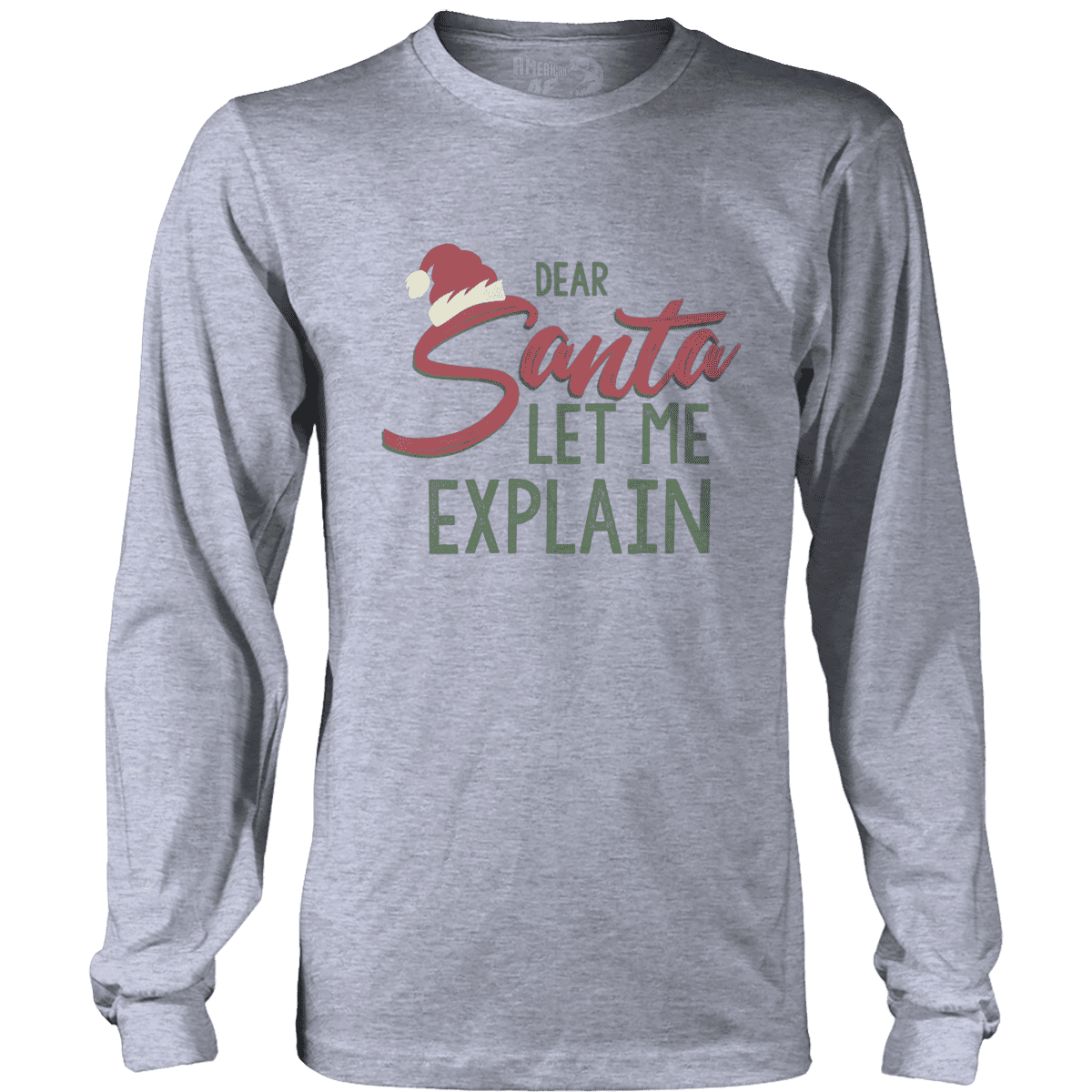 Raglan Mens Long Sleeve / Heather Gray / S Let Me Explain